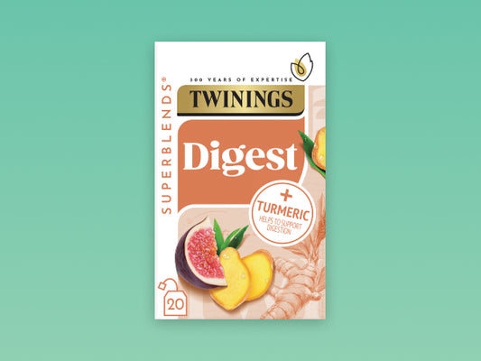 Twinings Superblends Digest Ginger & Turmeric Tea – 20 Bags | imported