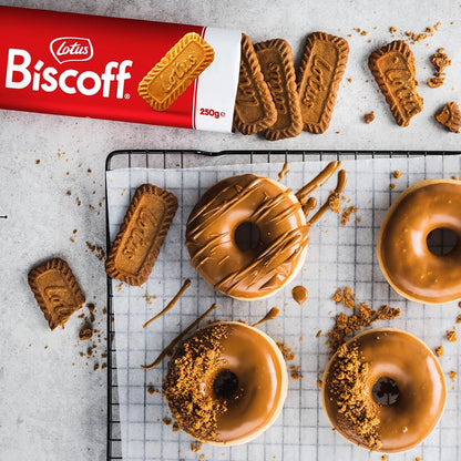 Lotus Biscoff Caramelized Biscuit Cookies (250g) | Imported Belgian Speculoos | Vegan & Non-GMO
