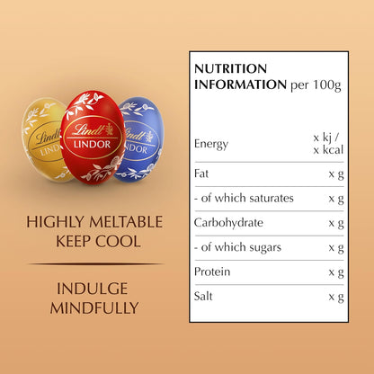 Lindt Lindor Assorted Easter Egg Chocolate 80g -Imported from UK | IndyGood