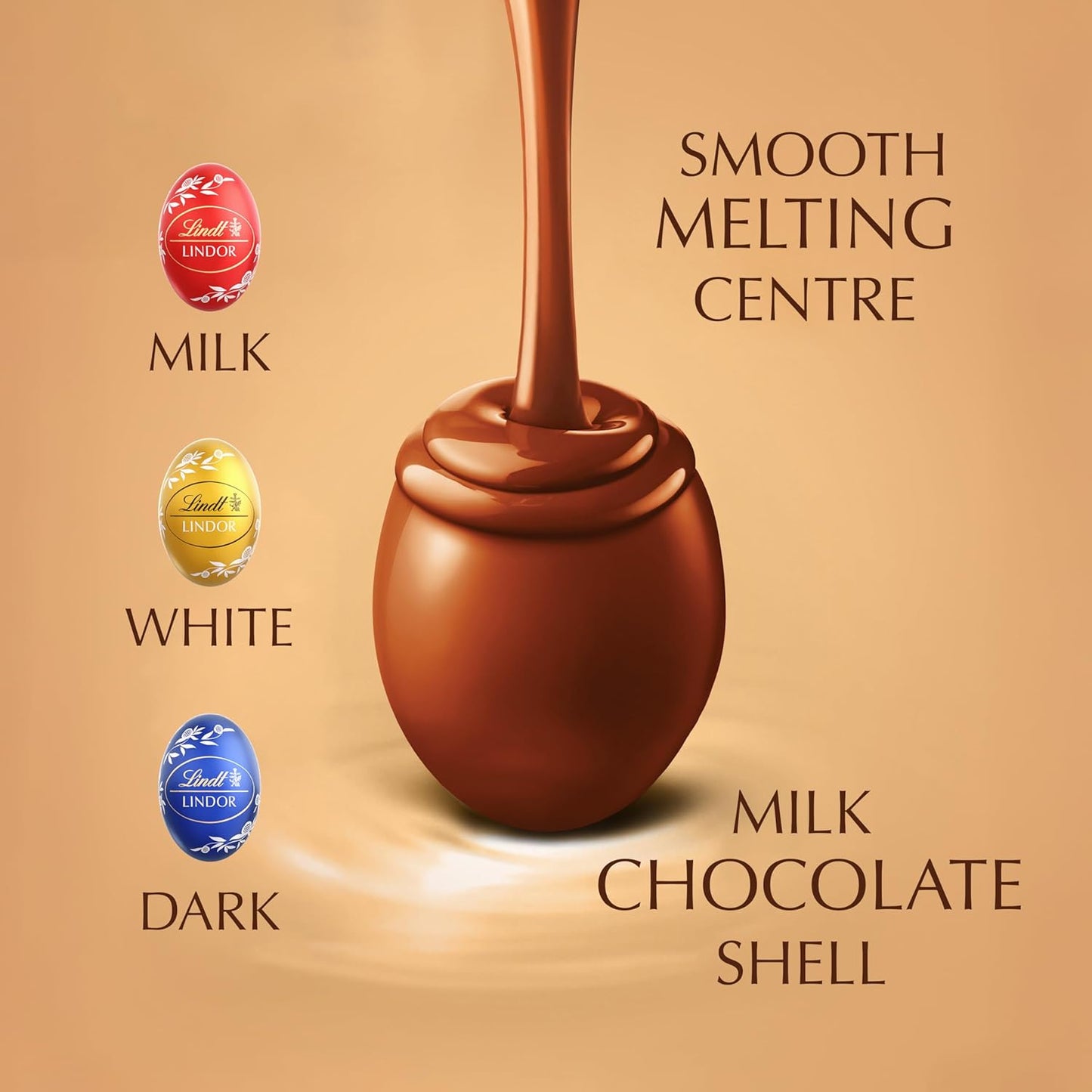 Lindt Lindor Assorted Easter Egg Chocolate 80g -Imported from UK | IndyGood