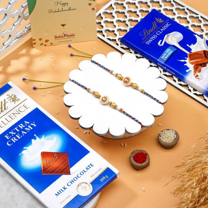Lindt Premium Rakhi Hamper – Excellence Extra Creamy & Swiss Classic Milk