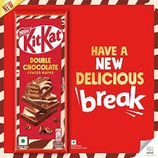 Indulgent Imported KitKat Double Chocolate Wafer Bar – 99g