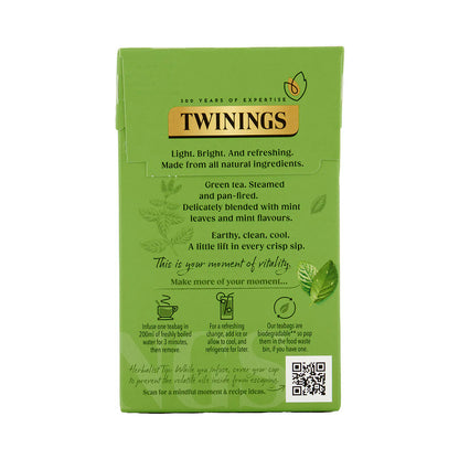 Twinings Green Tea & Mint – 20 Tea Bags | Imported Limited Edition