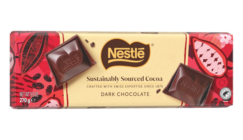 NESTLE Sustainably Sourced Cocoa 270g Rakhi Hamper – Imported Chocolate with Rakhi roli chawal & handwritten note