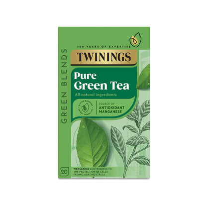 Twinings Pure Green Tea - 20 Tea Bags |Imported Limited Edition
