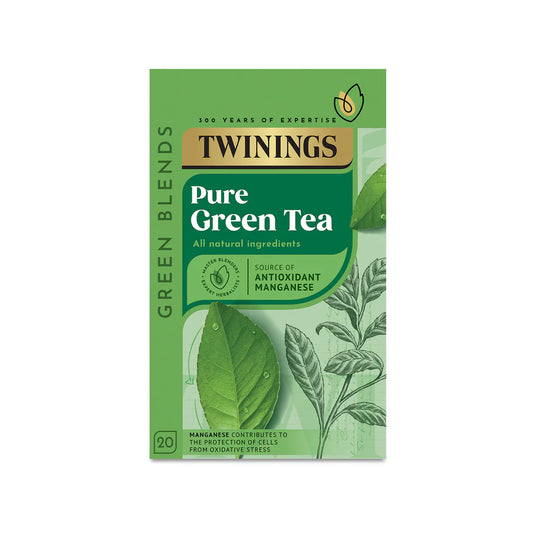 Twinings Pure Green Tea - 20 Tea Bags |Imported Limited Edition