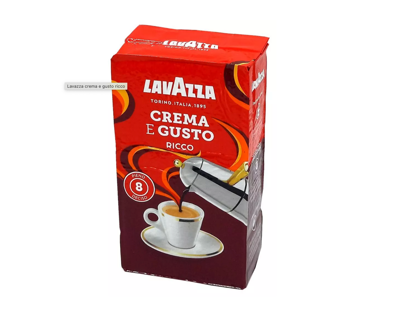 Lavazza Crema E Gusto Ricco Coffee – 250g | Imported Italian Blend