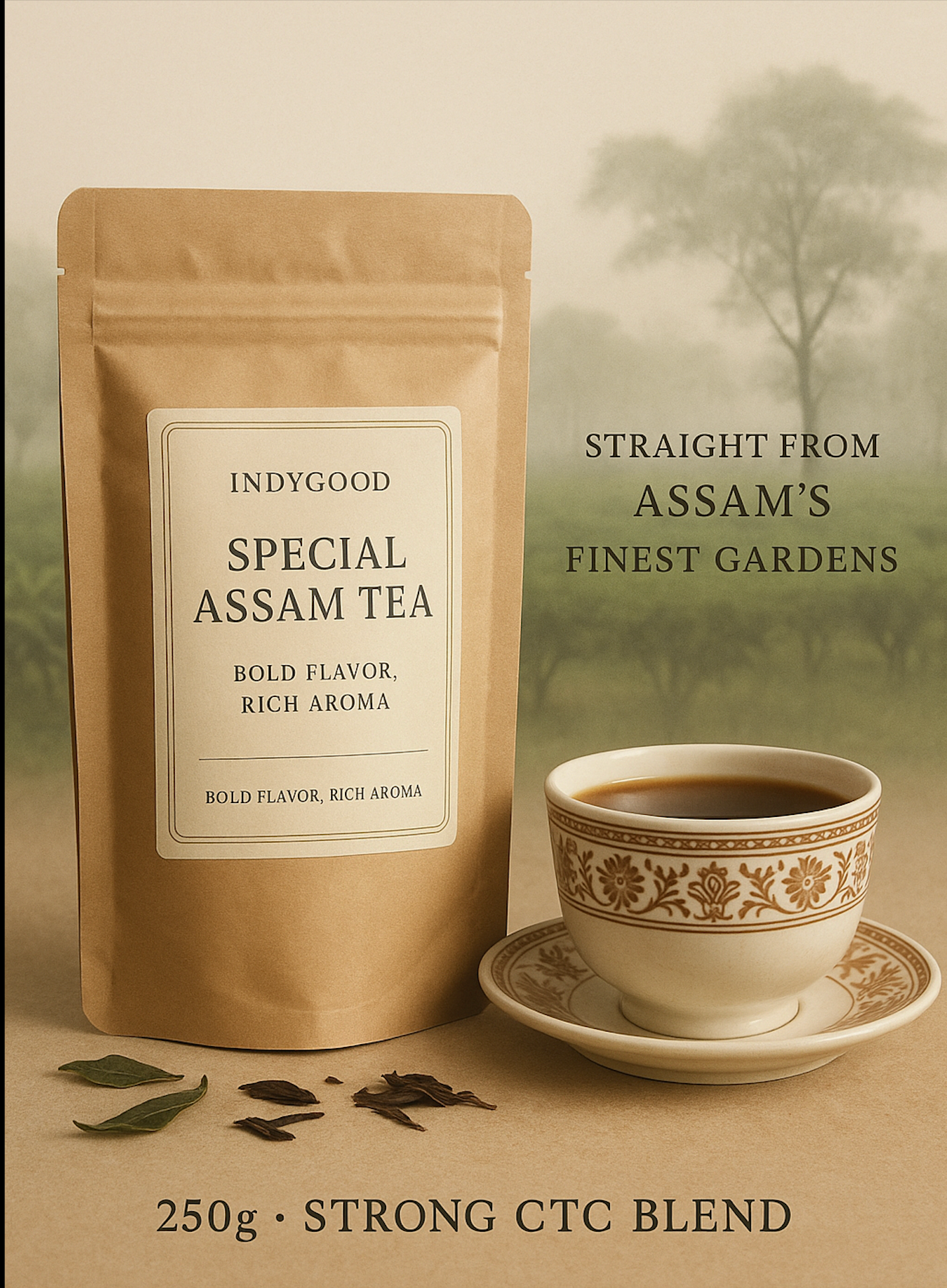 Special Assam CTC Tea – Premium Strong Blend 250g | Bold & Rich