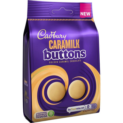 Imported Cadbury Caramilk Buttons – Creamy Golden Bites 85g