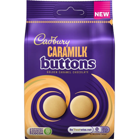 Imported Cadbury Caramilk Buttons – Creamy Golden Bites 85g
