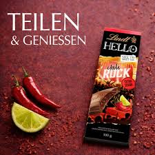Lindt Hello Chilli Rock Chocolate 100gm