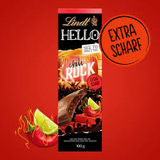 Lindt Hello Chilli Rock Chocolate 100gm