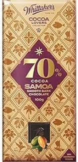 Imported Whittaker’s 70% Samoa Dark Chocolate – Rich Cocoa 100g