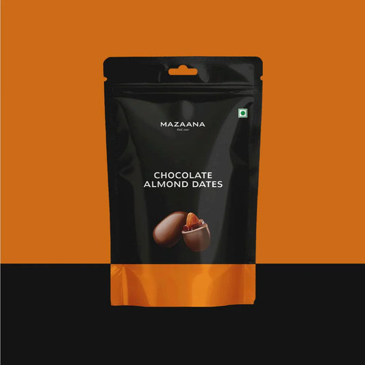 Mapro Mazaana Chocolate Almond Dates–Premium Chocolate Coated Stuffed Dates