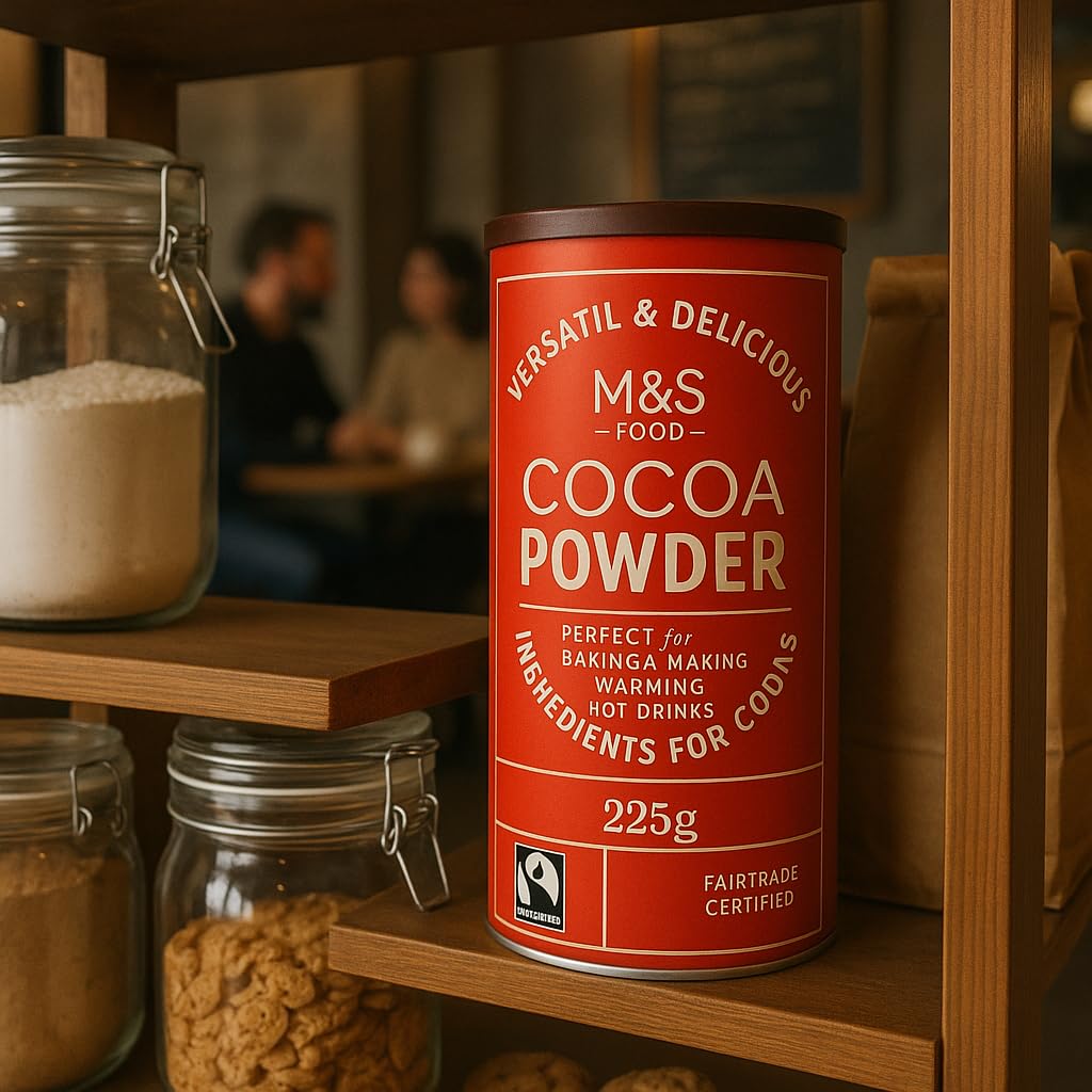 Imported M&S Food Cocoa Powder – Rich Baking Essential 225g