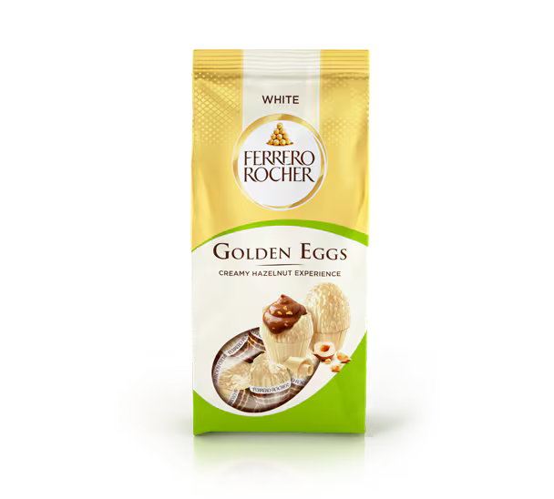 Ferrero Rocher Golden Easter White Chocolate Eggs 90g – Imported from UK | IndyGood