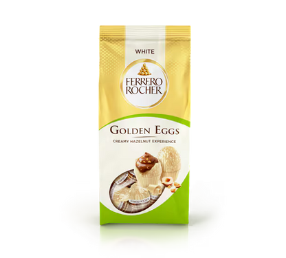 Ferrero Rocher Golden Easter White Chocolate Eggs 90g – Imported from UK | IndyGood