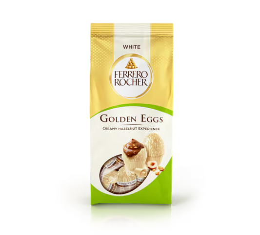 Ferrero Rocher Golden Easter White Chocolate Eggs 90g – Imported from UK | IndyGood