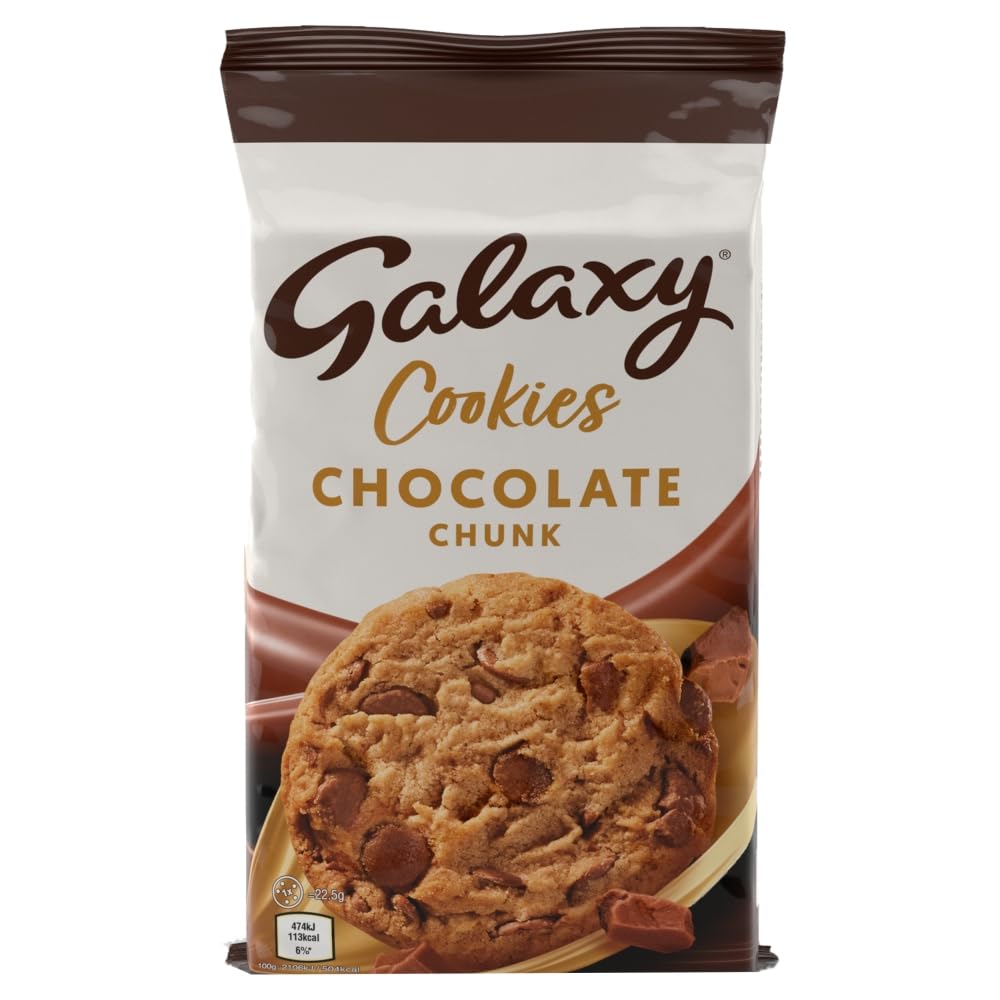Galaxy Chocolate Chunk Cookies – Gooey Treat 180g  Imported