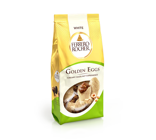 Ferrero Rocher Golden Easter White Chocolate Eggs 90g – Imported from UK | IndyGood