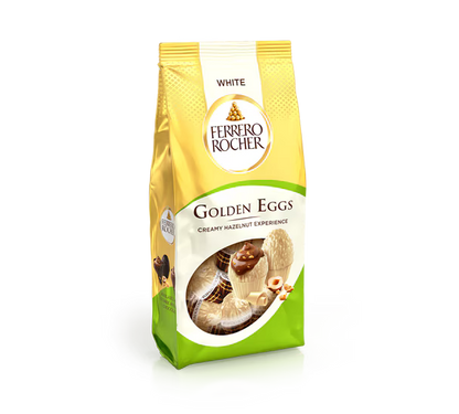 Ferrero Rocher Golden Easter White Chocolate Eggs 90g – Imported from UK | IndyGood