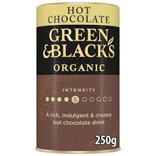 Imported Green & Black’s Organic Hot Chocolate