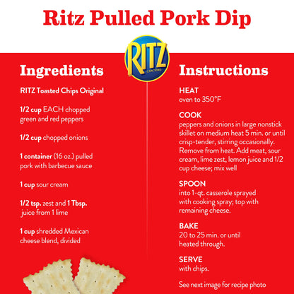 Ritz Toasted Chips Original – 55% Less Fat, 229g | Imported