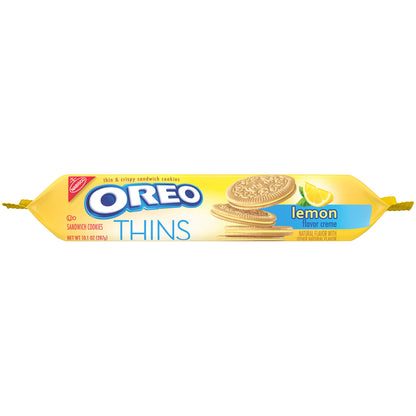 OREO Thins Lemon Creme Sandwich Cookies – Imported | 287g