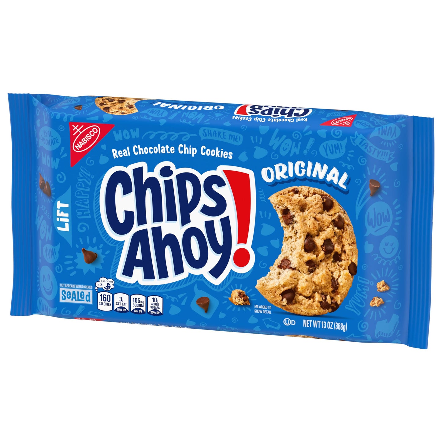 Chips Ahoy! Original Real Chocolate Chip Cookies 368g (Made in USA, No-breakage Packing)