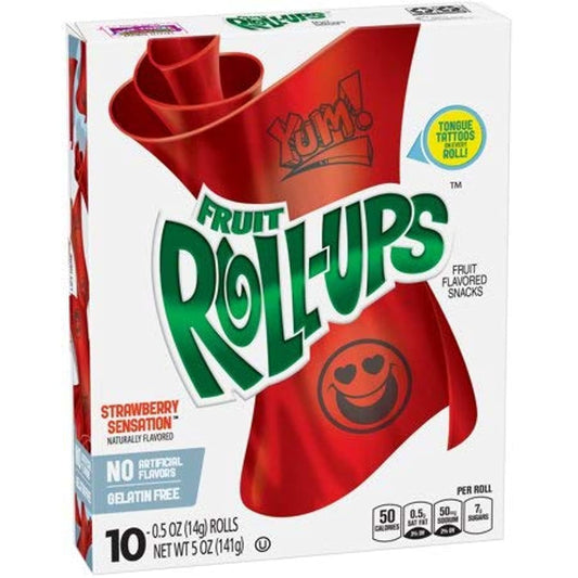 Betty Crocker Fruit Roll-Ups Strawberry Sensation – 141g | Imported
