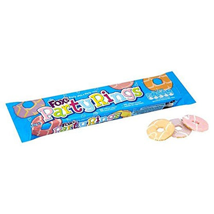 Fox's Party Rings Iced Shortcake Biscuits – 125g | Imported