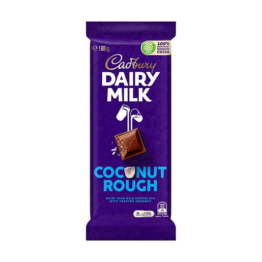 Cadbury Dairy Milk Coconut Rough Chocolate 180g | Imported