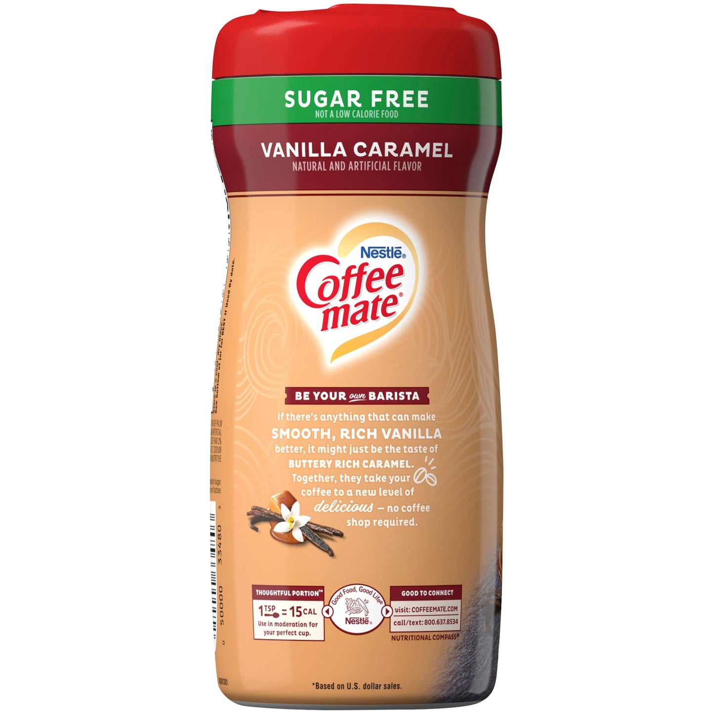 Nestle Coffee Mate Sugar-Free Vanilla Caramel – 289g | Imported