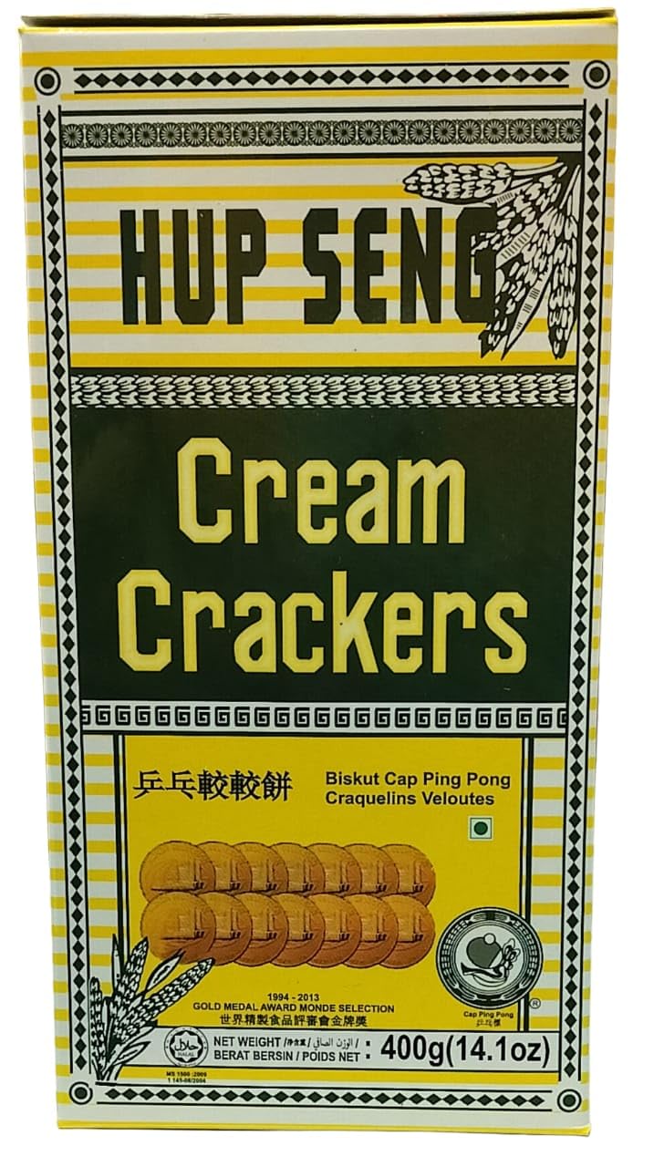 Hup Seng Classic Cream Crackers (Biskut Cap Ping Pong) 400g - Imported