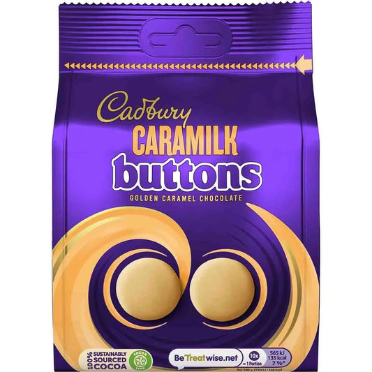 Caramilk Buttons – Creamy Caramel & Golden Chocolate, 90g (Imported UK)