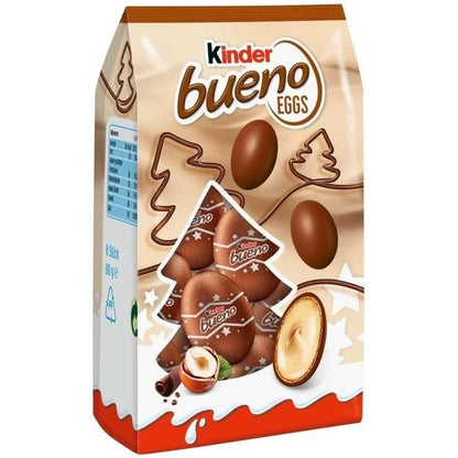 Kinder Bueno Eggs – Milk Chocolate & Hazelnut Cream, 80g Imported UK| Easter chocolate