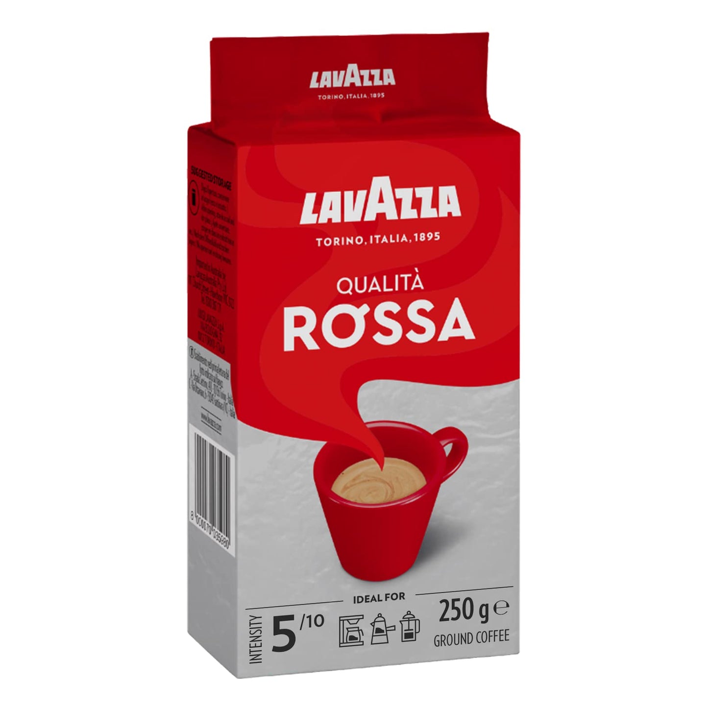 Lavazza Qualita Rossa Ground Coffee - 250g Premium Italian Coffee (Imported)