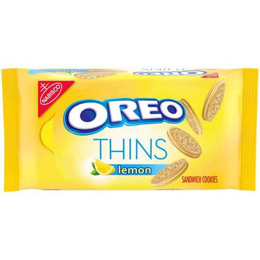 OREO Thins Lemon Creme Sandwich Cookies – Imported | 287g