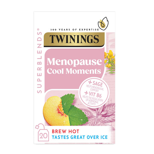 Twinings Menopause Cool Moment Fruit Tea – 20 Infusions | Imported UK Herbal Blend