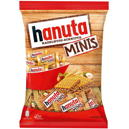 Ferrero Hanuta Minis Pouch 200g – Hazelnut Wafers | Imported