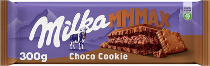 Milka MMMAX Choco Cookie Chocolate Bar – 300g | Imported