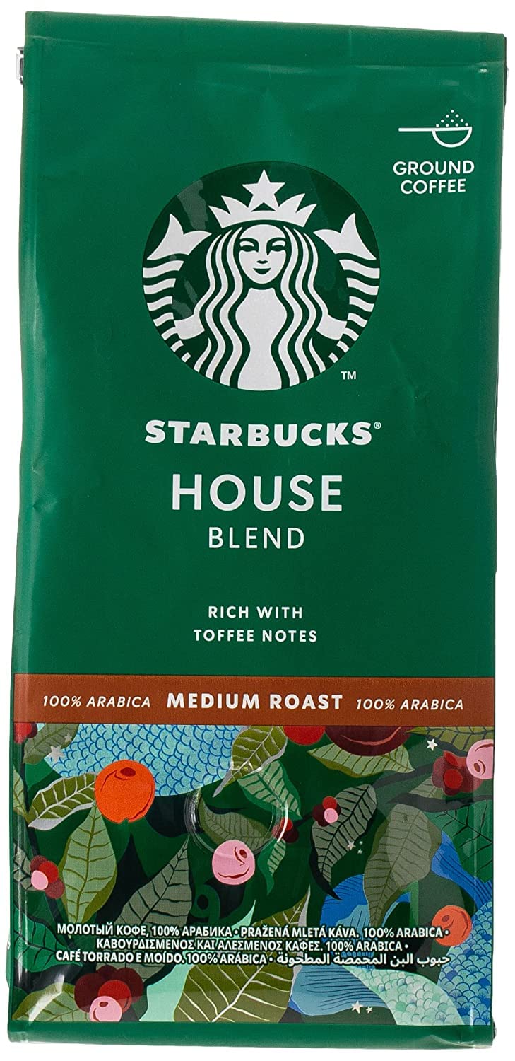 Starbucks House Blend Medium Roast Ground Coffee – 200g | Imported