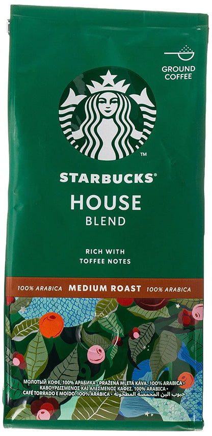 Starbucks House Blend Medium Roast Ground Coffee – 200g | Imported