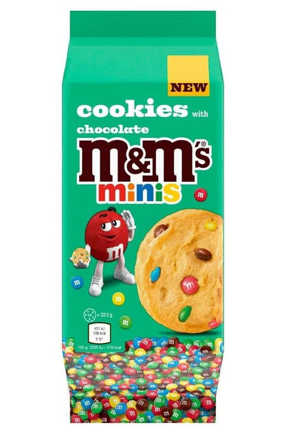 M&M's Minis Cookies with Chocolate Chips – 180g | Imported from USA