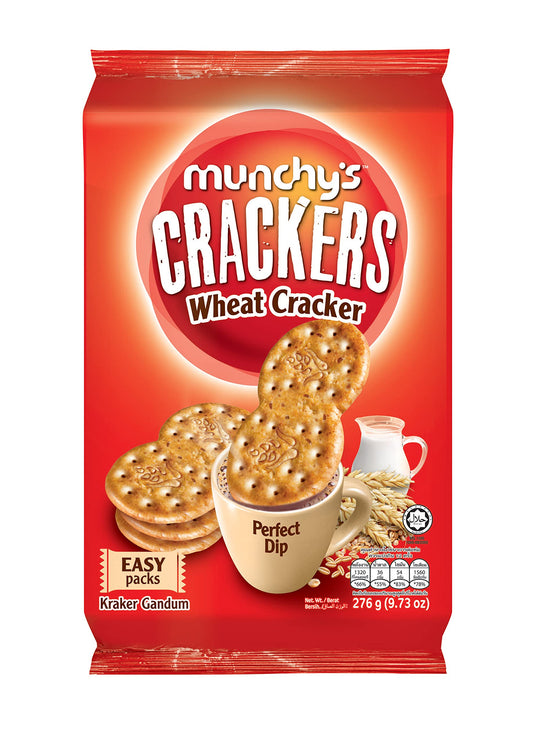 Munchy's Wheat Cracker – 322g | Light & Crispy | Imported