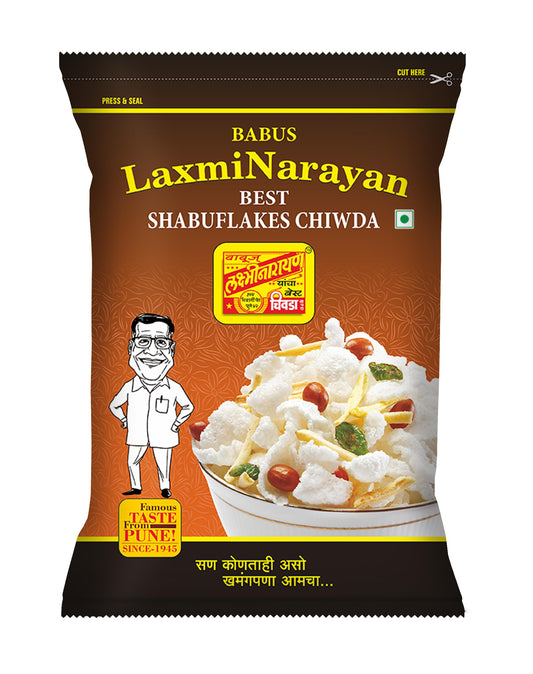 Pune Famous Laxminarayan Best Shabuflakes (Sabudana) Chiwda 250g