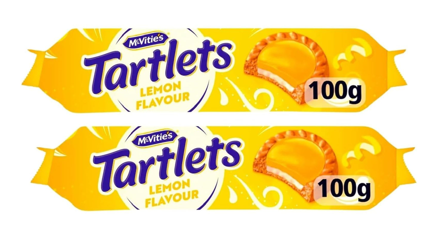 McVitie's Lemon Tartlets – Crunchy Biscuit with Zesty Center | Imported from UK