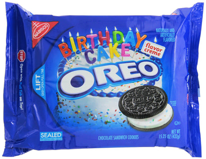 Oreo Birthday Cake Biscuits Pack 432g, Imported | Product of USA