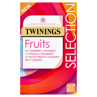 Twinings Fruits Tea Selection Pack (20 Bags) – Imported Herbal Infusions from UK