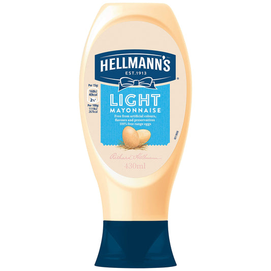 Hellmann's Light Mayonnaise 430ml – Imported | Low Fat & Creamy